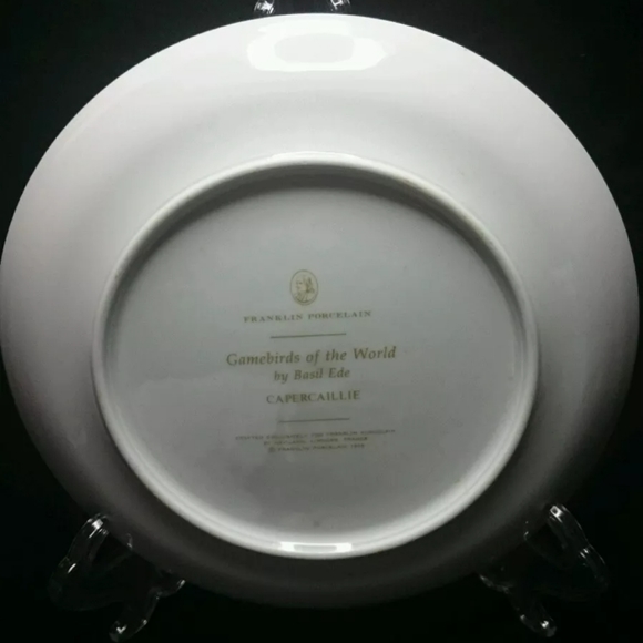 Capercaillie Franklin Porcelain Collectable Plate - Picture 3 of 4